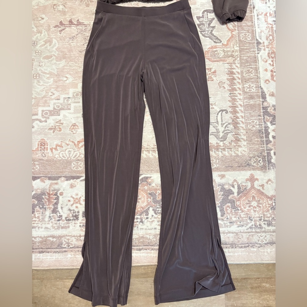 Lululemon Drapey Softstreme Flared Pant in espresso